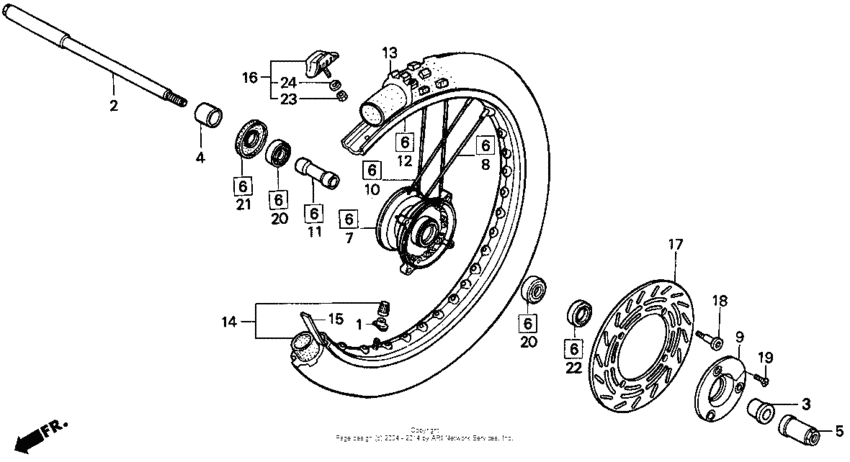 Front wheel 90-91