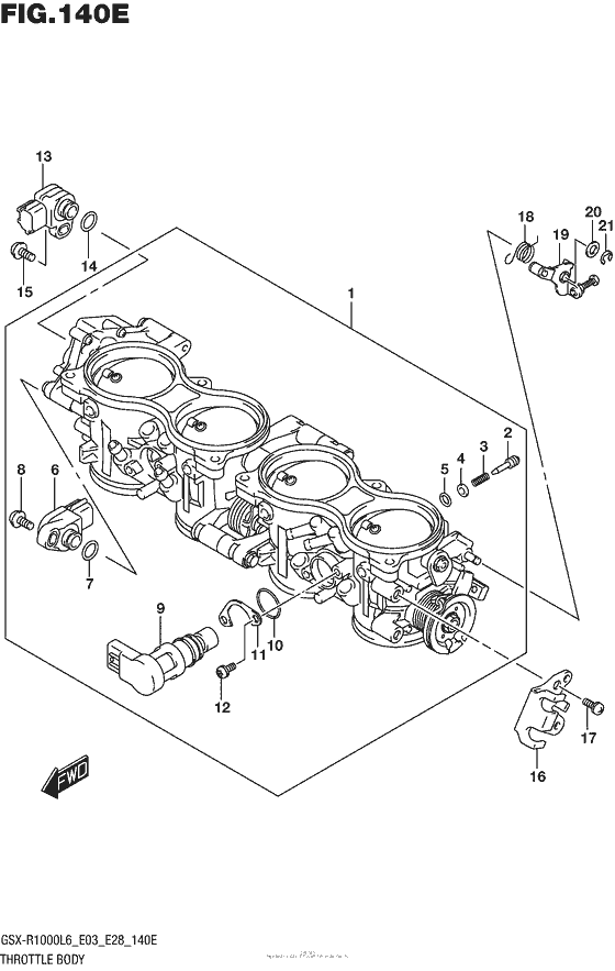 Throttle Body (Gsx-R1000Al6 E33)