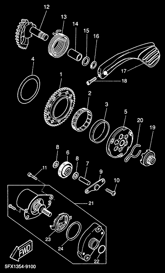 CW50RS Стартер