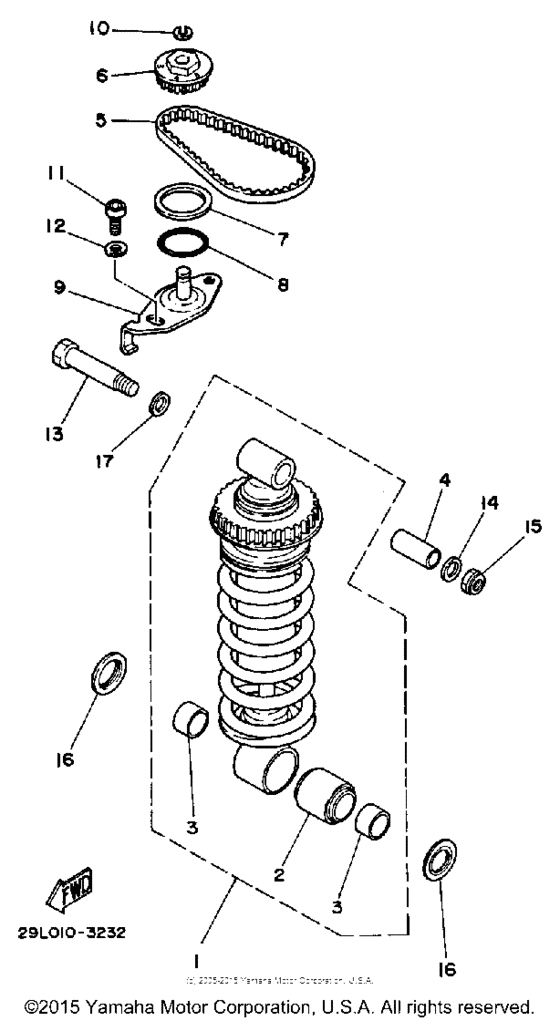 RZ350L Амортизаторы задние