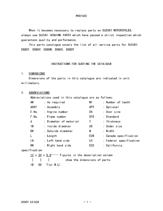 DS80 Catalog preface