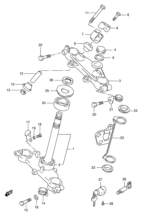 DR125 Траверса нижняя
