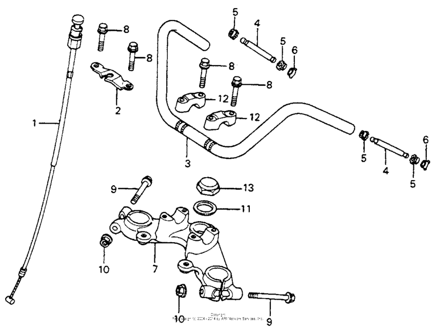 Handlebar + top bridge