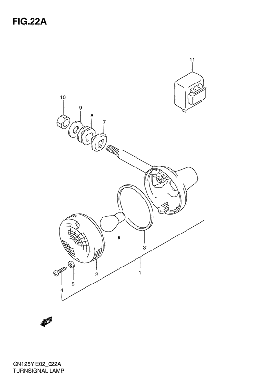 Front turn signal lamp
