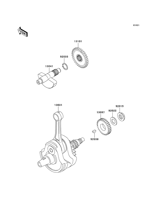  Вал коленчатый