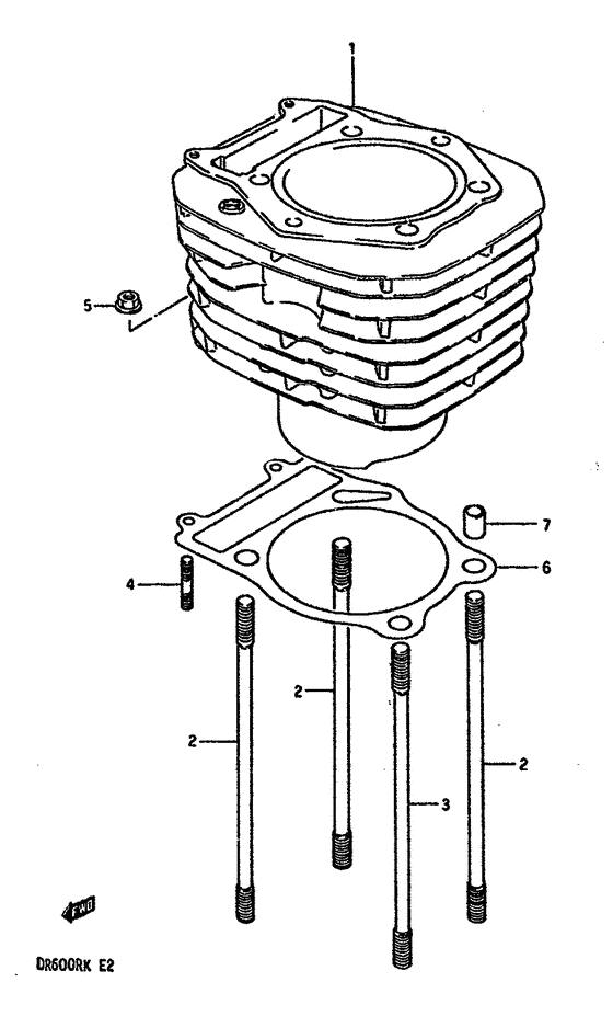 DR600 Цилиндр