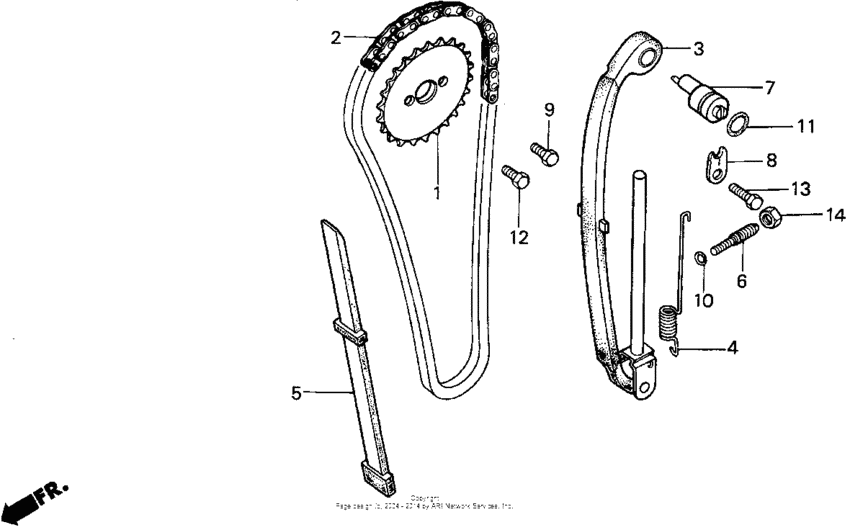 XR100 Цепь ГРМ