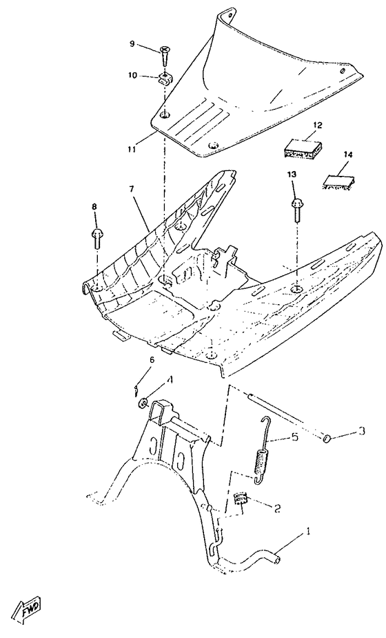 CW50RS Support repose pied
