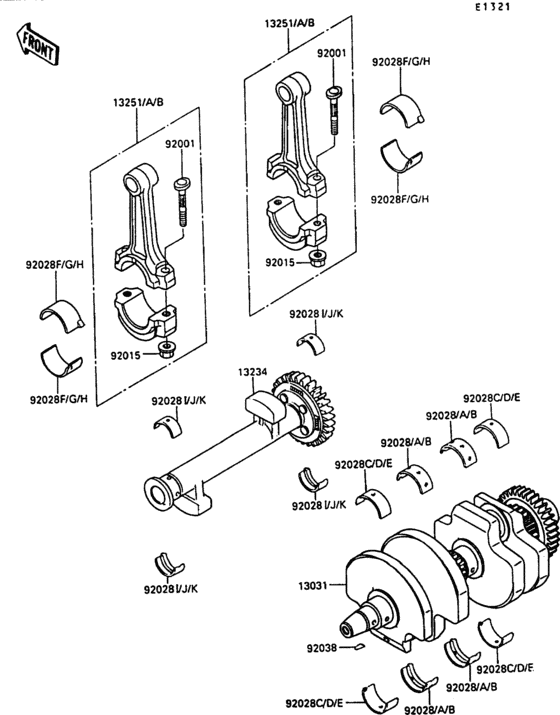 EN500 Коленвал