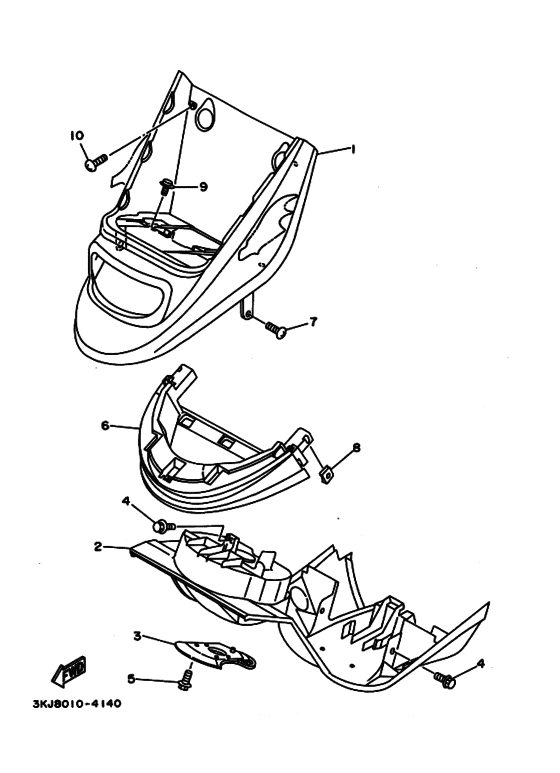 CY50 Крыло переднее зеленое
