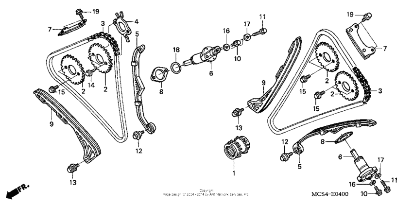 ST1300 Cam chain + tensioner