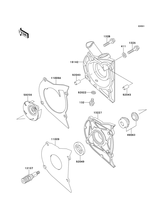 EX500 Водяной насос