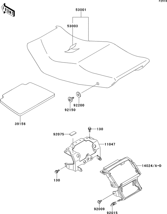 Seat(zx600-d2/d2a)
