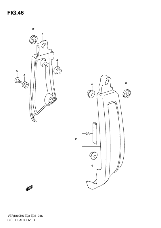 VZR1800 Side rear cover