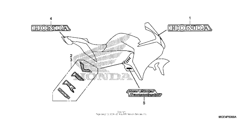 VFR1200F Наклейки