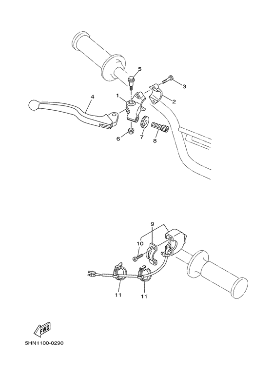  Handle switch. lever