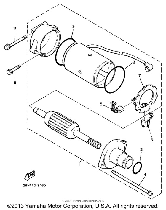 XVZ13DTC Стартер