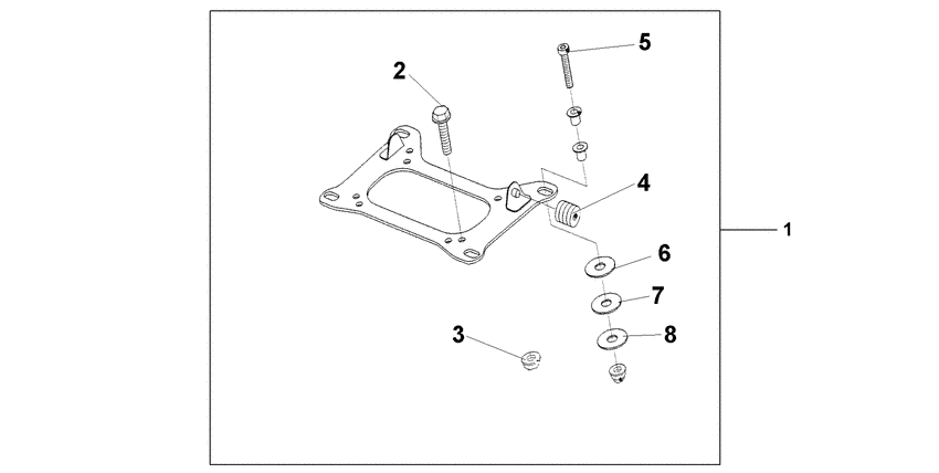 CBF600S (ABS) Carrier bracket