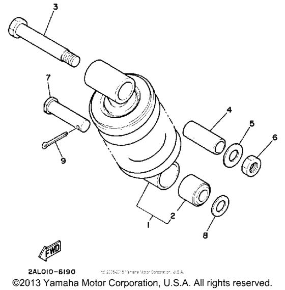 YSR50T Амортизаторы задние