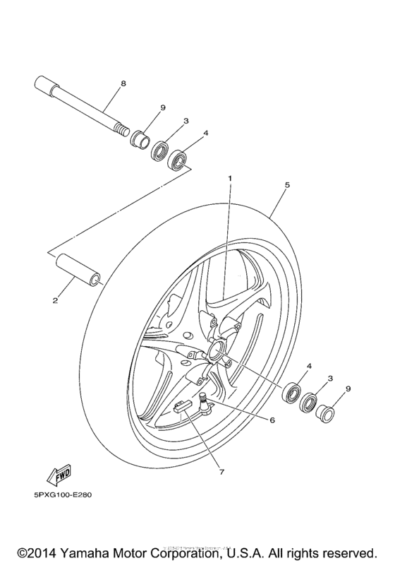 XV17PCW Переднее колесо