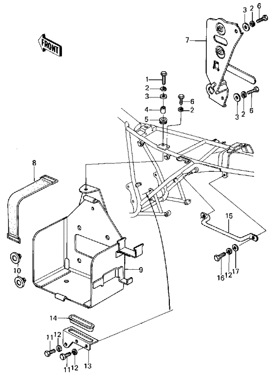 Battery case/electro bracket