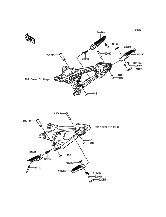 ZR800 Подножки