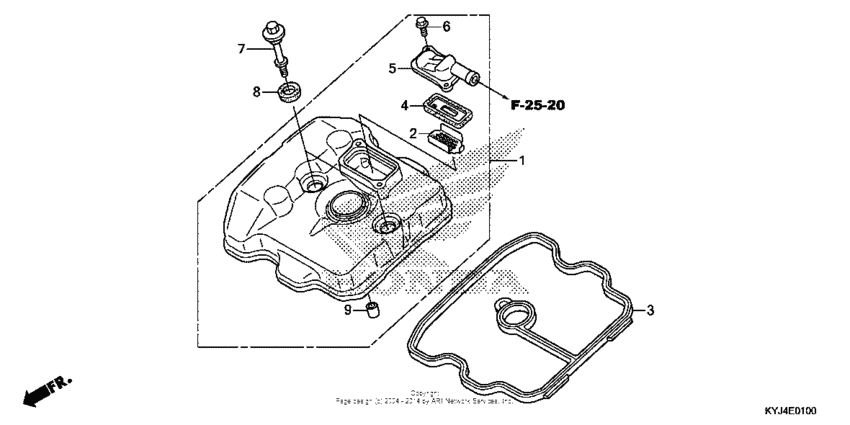 CBR250R Крышка головки цилиндров