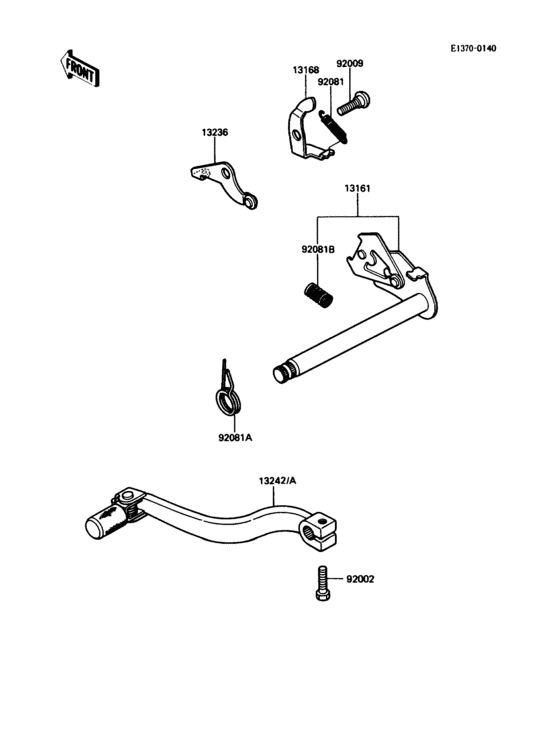 KDX80 Механизм переключения передач