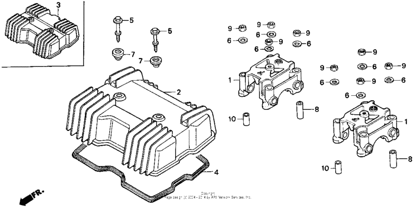CB250 Крышка головки цилиндров