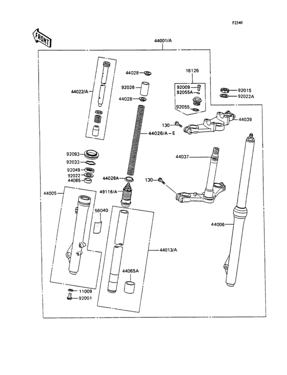Front fork(1/2)