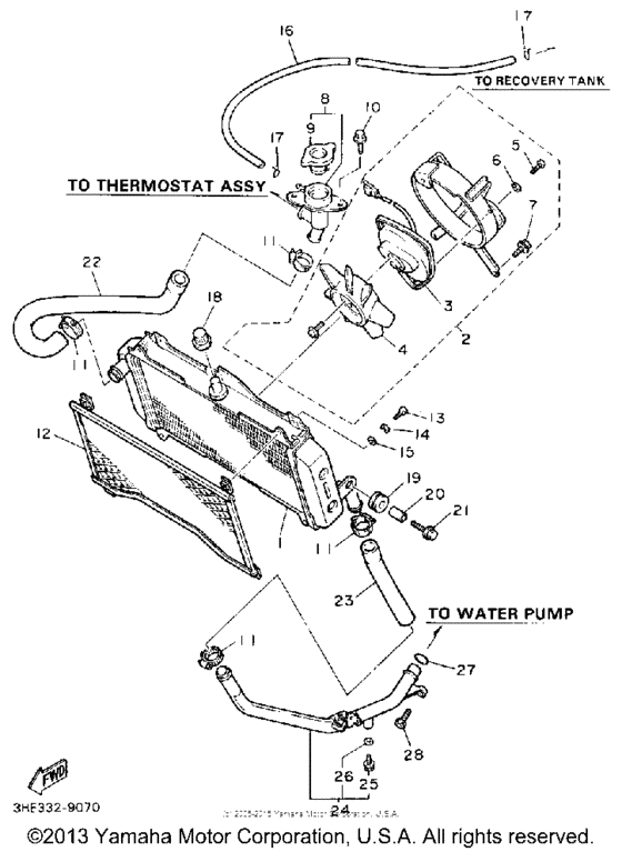 FZR600RAC Радиатор и Патрубки