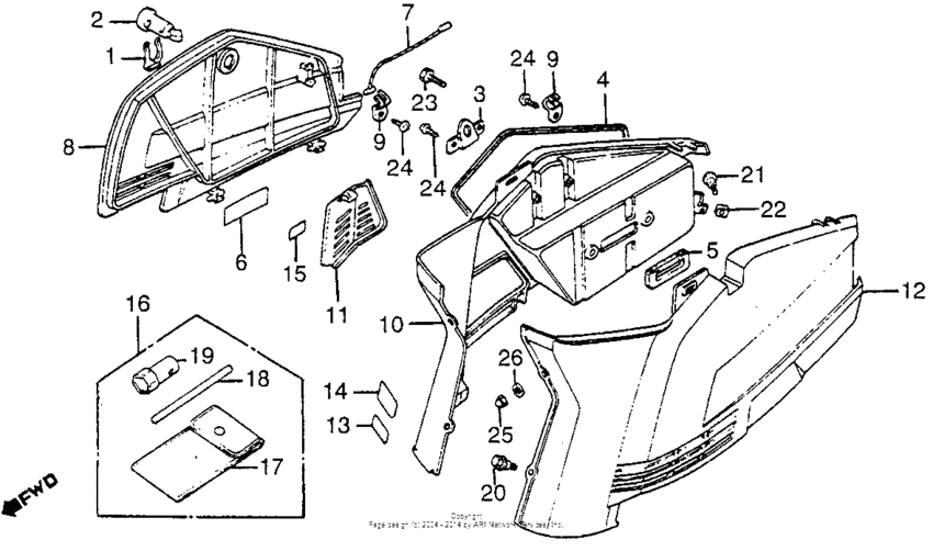 Trunk lid + body cover + tools