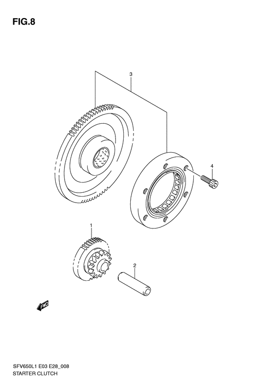 SFV650 Муфта стартера