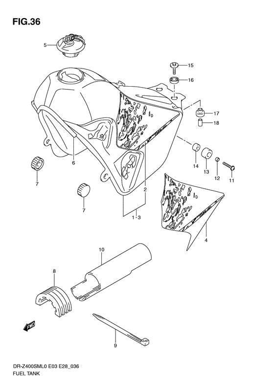 DR-Z400 Tank fuel