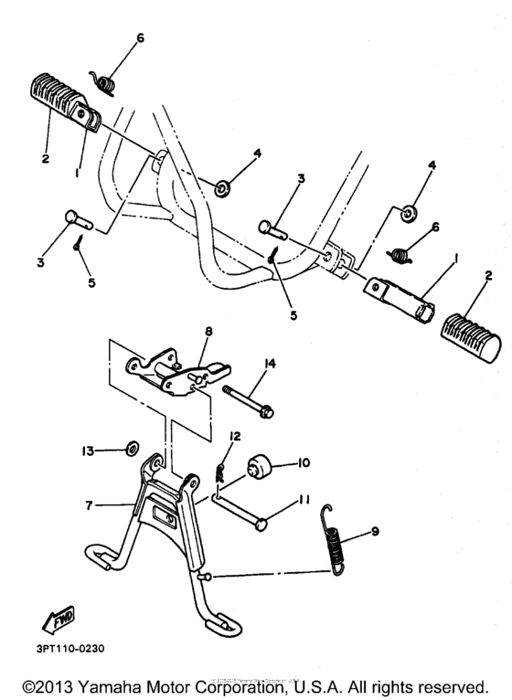 PW50K1 Подножки