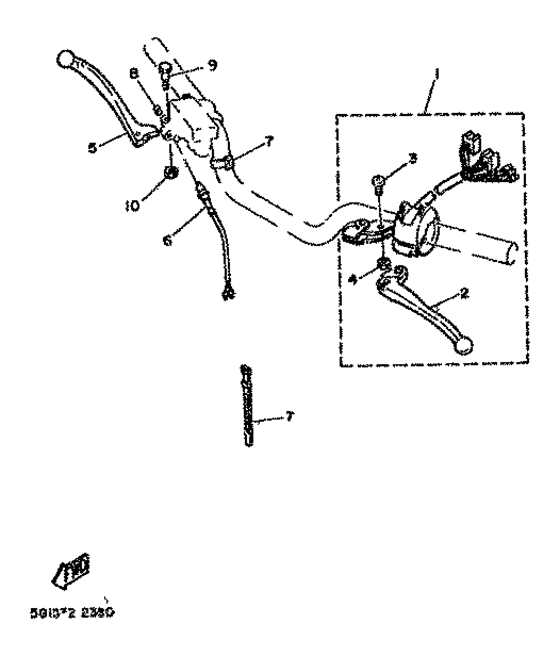 Handle switch. lever
