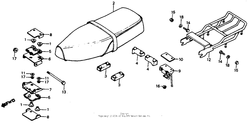 Seat + rear carrier