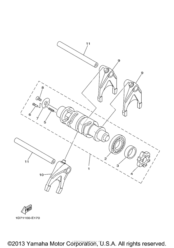 XV1900CU Копирный вал