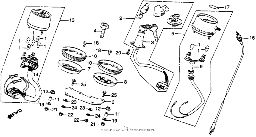 Cm450e instrument + key set