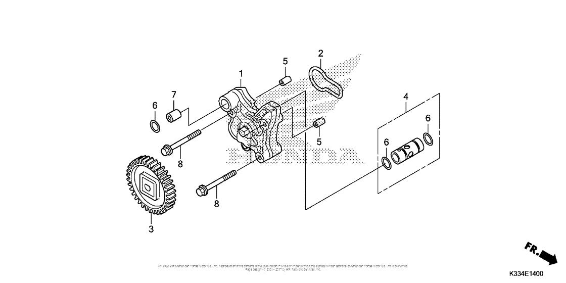 CBR300R (ABS) Масляный насос