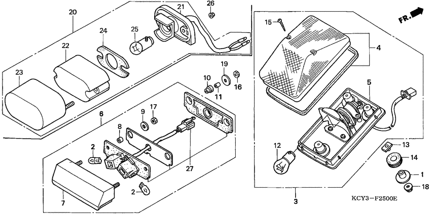 Taillight unit ass`y