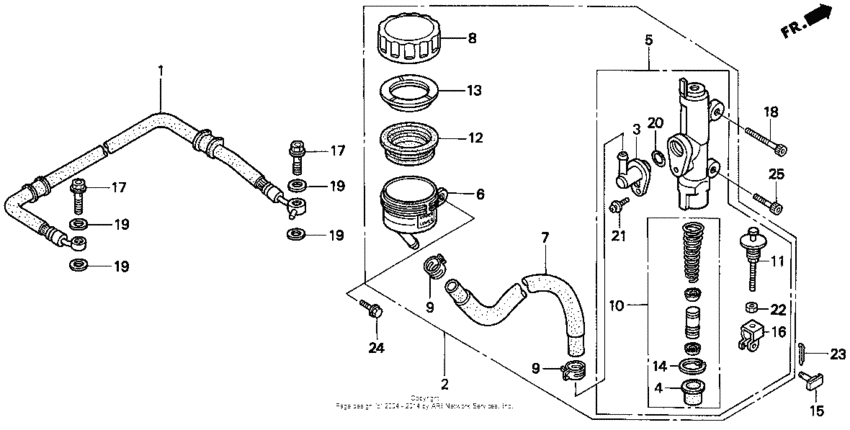 Rr. brake master cyl. 94-96