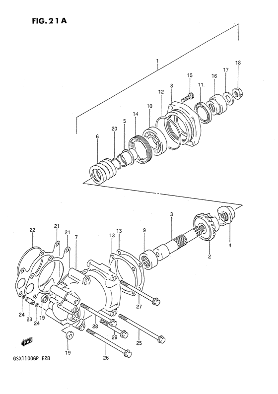 Secondary drive gear