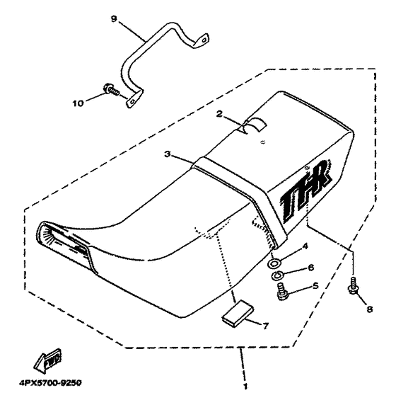 TT250R Сиденье