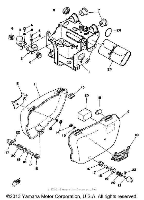 Side cover-battery box