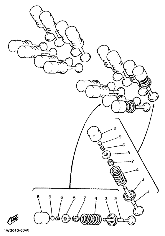 FZR600 Клапана