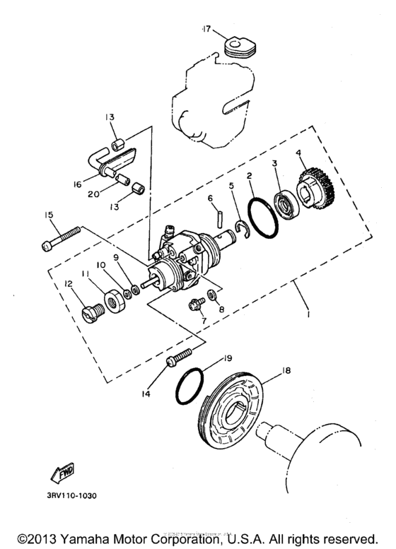 PW80K1 Масляный насос