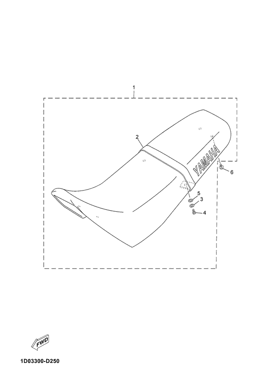 DT125RE Сиденье
