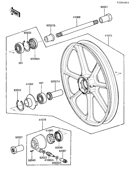 Front wheel/hub