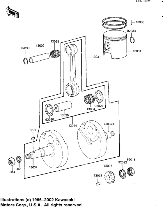 Crankshaft/piston